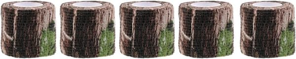 5 stycken jaktutrustning elastisk tejp utomhusverktyg 5 cm 2,2 m