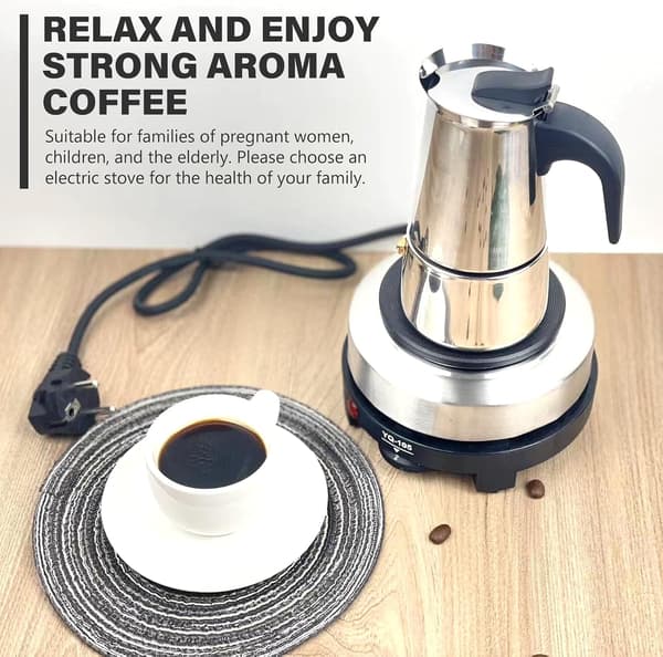 Mini bærbar elektrisk kogeplade 220V 500W - Kogeplade til te, kaffe og madlavning