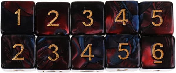 10 stk. 6-sidede D6 terninger til fest- og brætspil