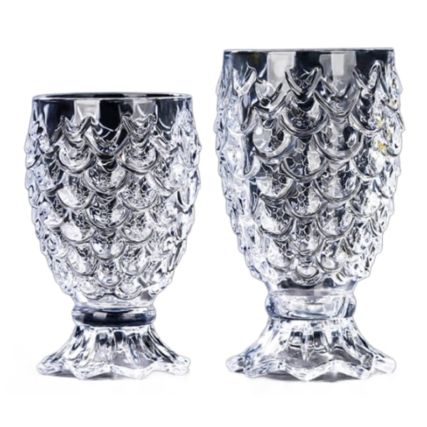2 st/ set Kristallklara ananasformade glasögon Bröllop