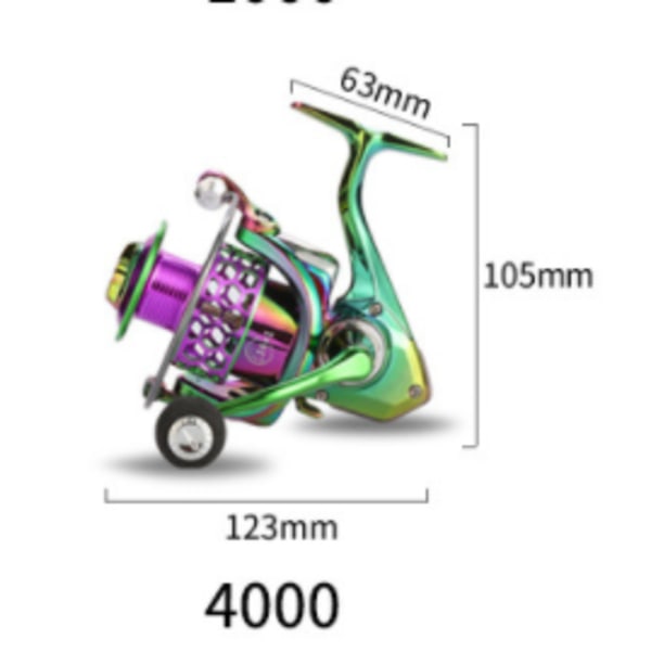 SK Series 14+1BB Spinnande fiskerulle 4000 10kg Max Drag