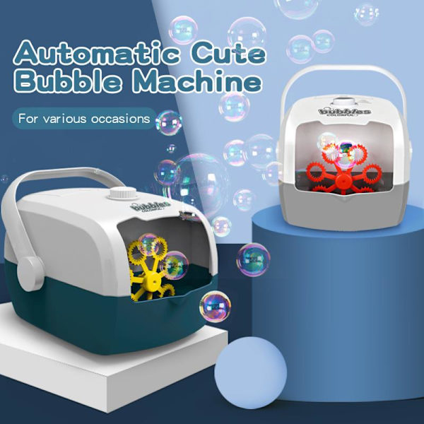 Resväska Automatisk Bubble Machine Blower Party Bröllopsscen