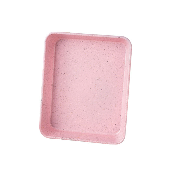 Forntida tårta rektangulär djup bakpanna, stålkol Pink 13 inches