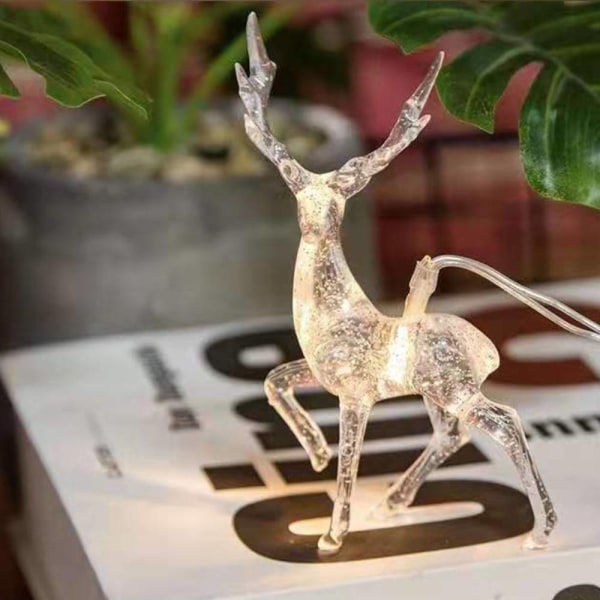 Led Sika Deer String Lights, Battery Box Christmas Elk Colorful 3 meters 20 lights