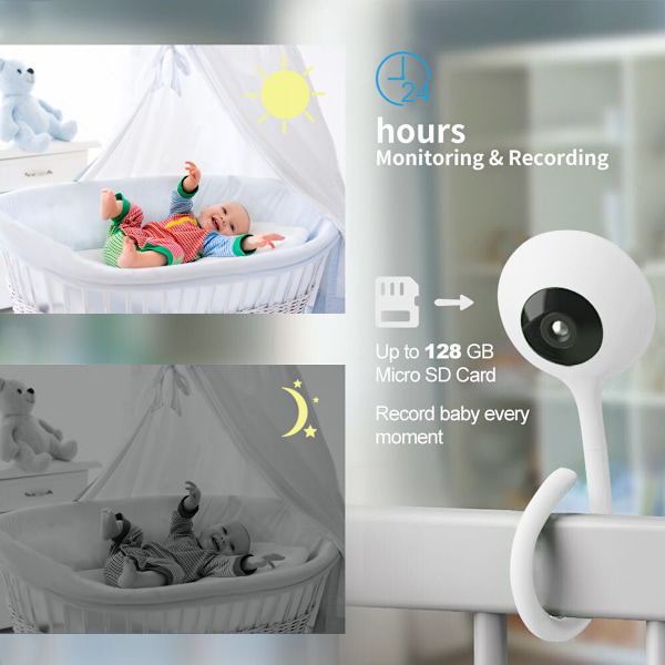 Display Temperatur Spela Lullaby HD Mini IP Camera Wifi