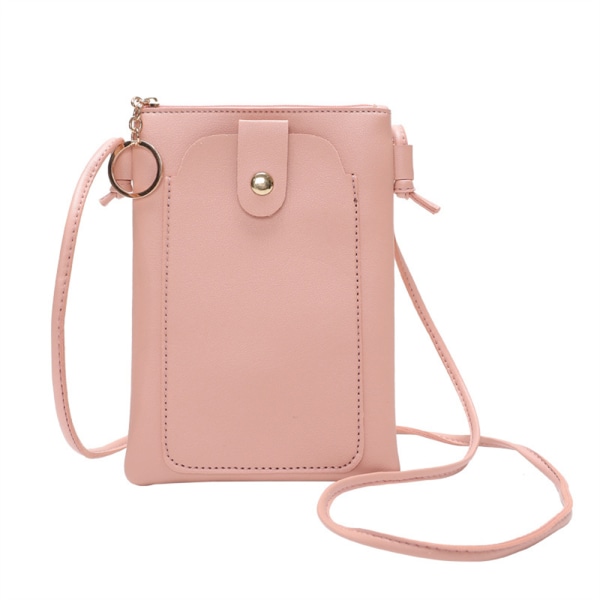 PU Pickup Bag, Vattentät Multi-Card Position Lämplig för Pink