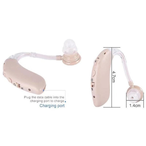 Mini justerbar bluetooth hörapparat för äldre