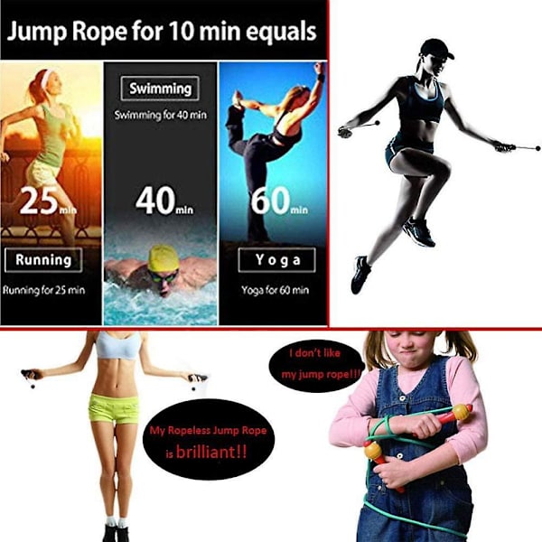 Hopprep Ropeless Hoppa Med Kullager För