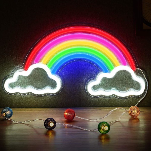 Rainbow Neon Light Festival Art Neon Sign Led Wall Night