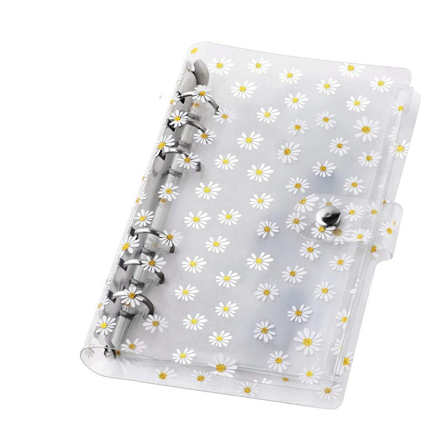 12st A6 Daisy Binder Handbok, Notebook Budget Pärm Transparent