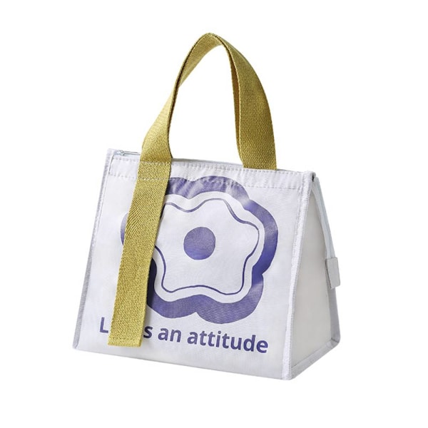 Isolerad Ice Pack Lunchpåse, högvärdig Isolerad Lunchbox White
