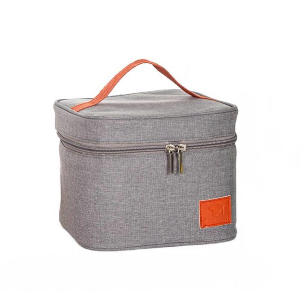 Lunchbox förvaringspåse ispåse, Oxford tygisoleringspåse, Grey Small square bag
