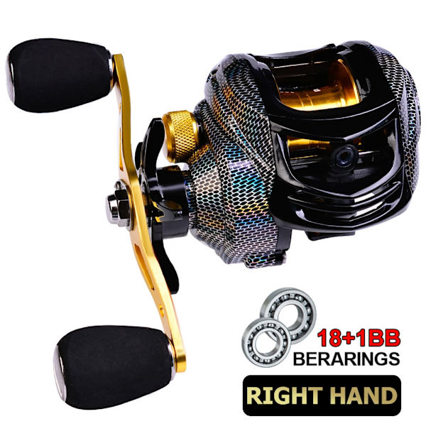 Fiskrulle Water Drop Magnetic Brake System 18+1 axel
