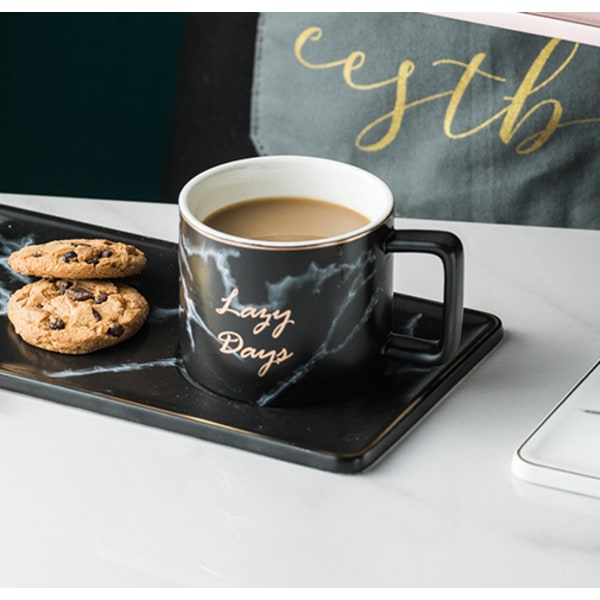 Gyllene sked kaffekoppsset bordsservis kaffe te set