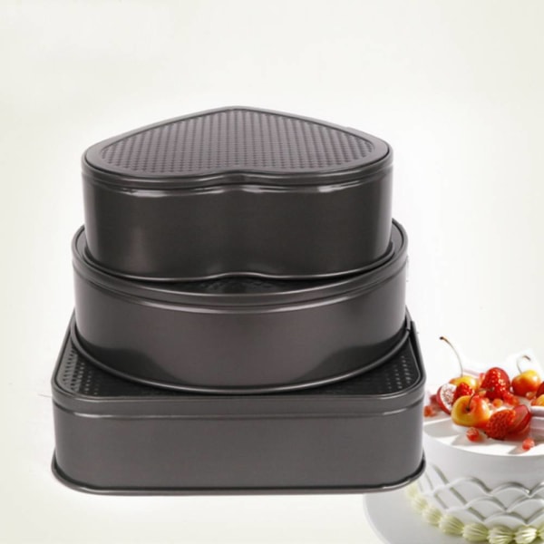 Live Buckle Live Bottom Chiffong Cake Form, non-stick beläggning Black  26*26*8 cm