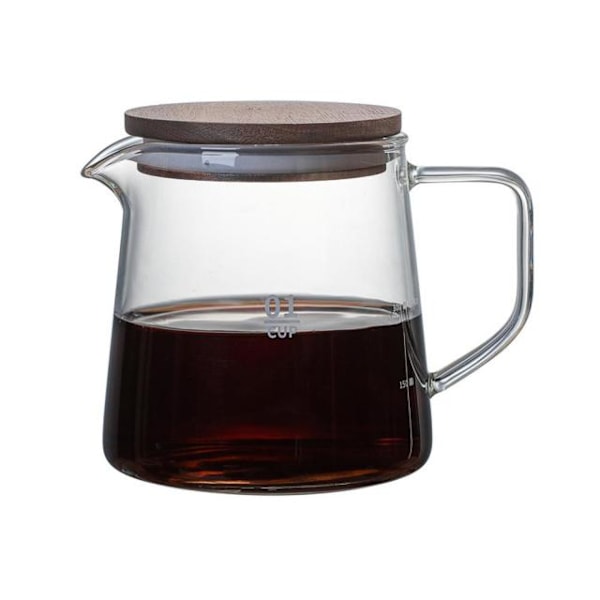 300ML glaskanna Värmebeständig glaskanna med lock