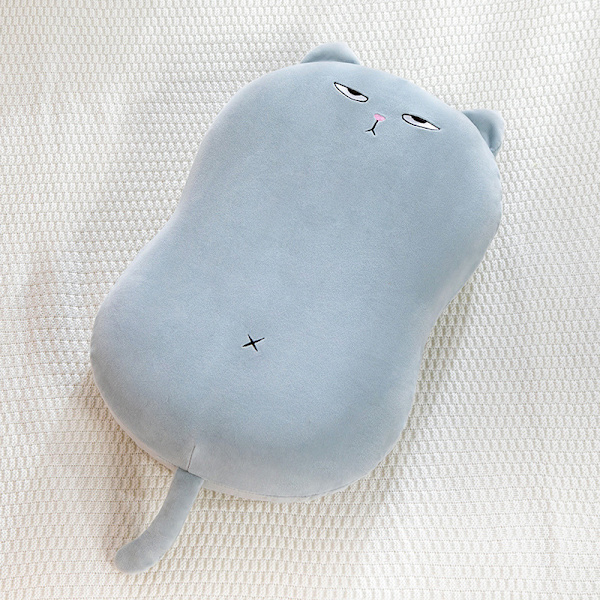 Memory Foam Slow Rebound Kudde, Hem Päls Magen Nackkudde Blue