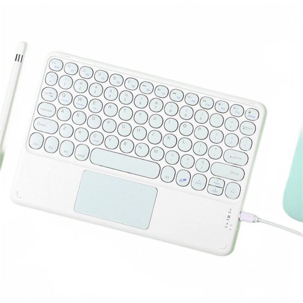 Qwert Trådlös Bluetooth för iPad Touch Tangentbord Tablett För