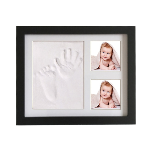 Baby Hand print Baby fotoram med form