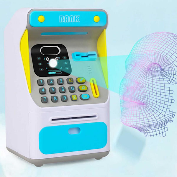 Elektronisk spargrissimulerad bankomat för ansiktsigenkänning