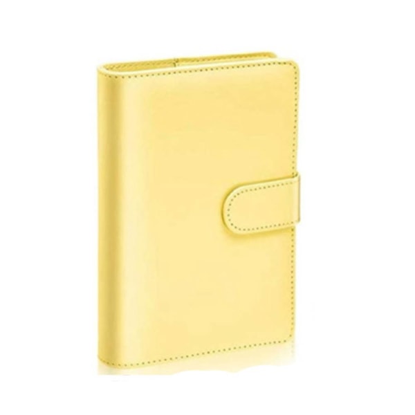 13 st A6 PU-läderpärm Handbok, Macaron Notebook 6 Yellow