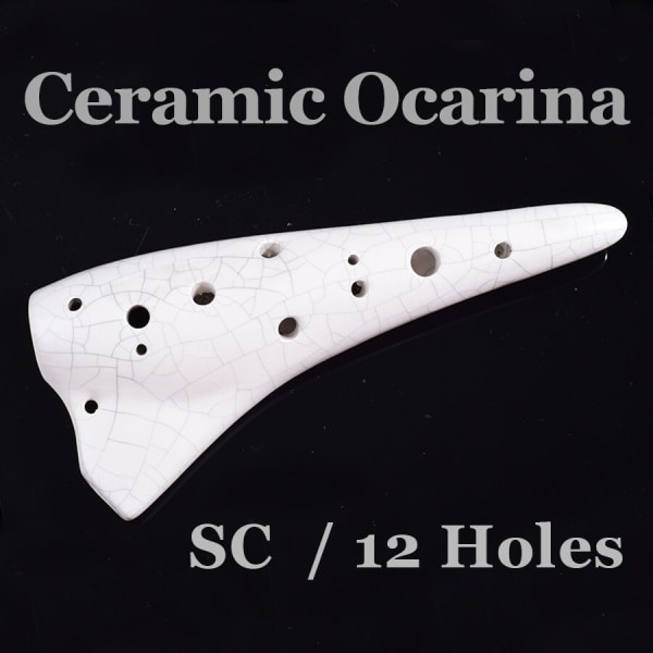 SC Keramik Ocarina Submarine Soprano C Glaserad flöjt Tenor