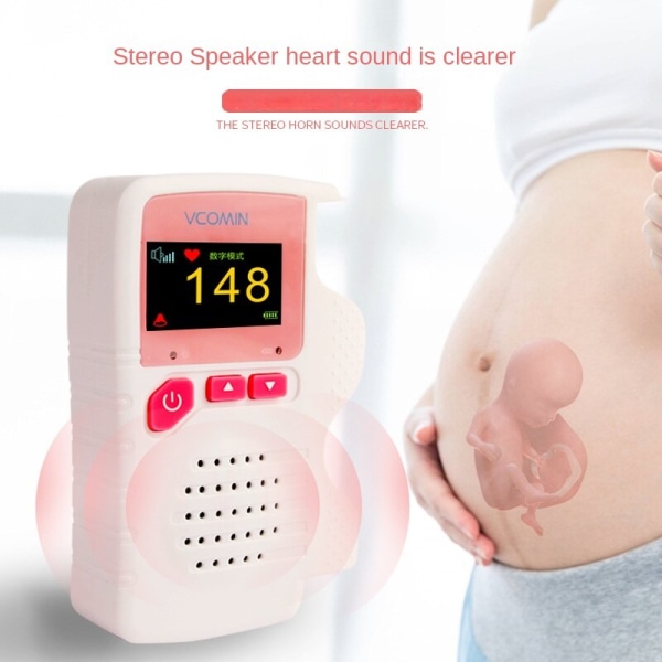 Handhållen fetal Doppler Prenatal Baby Heart Rate Detektor