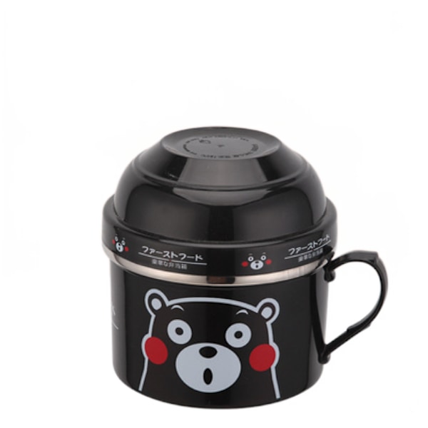 1000 ml Lunchbox i rostfritt stål Bärbar Kid Round Bento