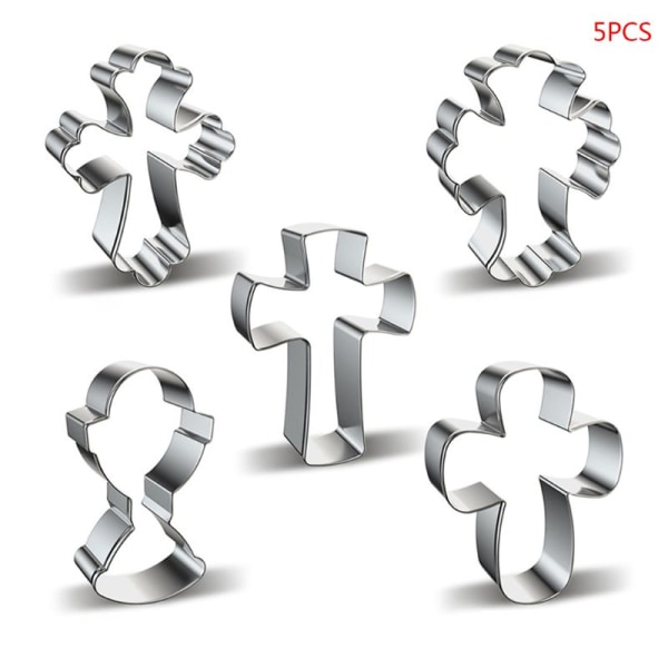 5 Styles Cookie Cutter Form Cross Kex Form DIY Mould