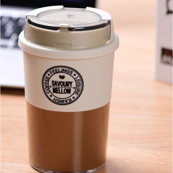 Bärbar 300 ml högkvalitativ Tritan-material kaffemugg Anti