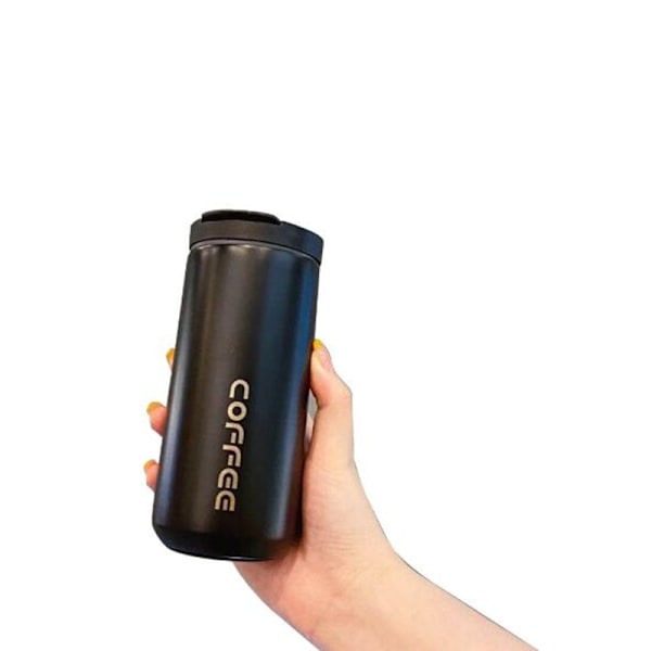 Ny 500 ml resekaffemugg Dubbelt kaffe i rostfritt stål