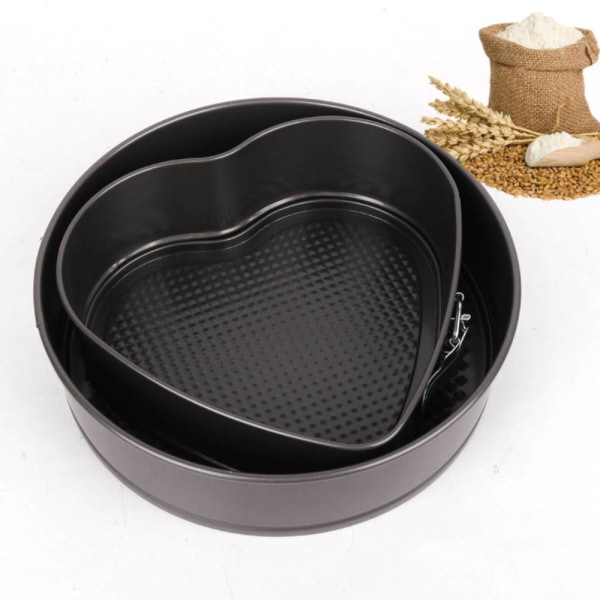 Live Buckle Live Bottom Chiffong Cake Form, non-stick beläggning Black 24*24*8 cm