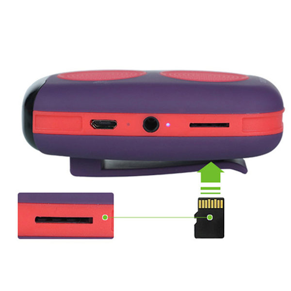 Sports Voice Broadcast Musik Bluetooth högtalare, äldre Purple