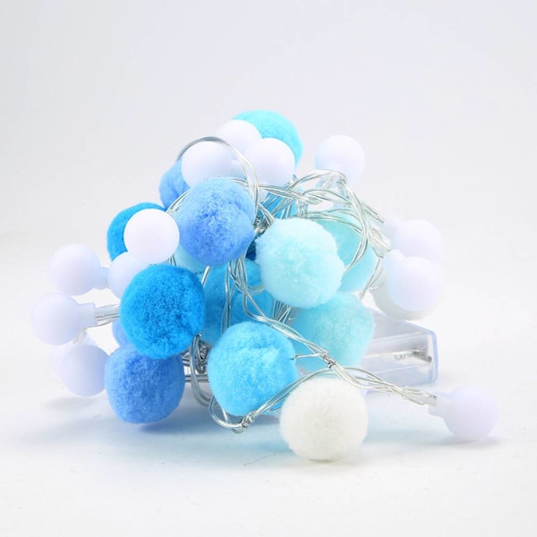 Led Ball String Lights, Girl Heart Home Ball String Lights, Colorful sky blue