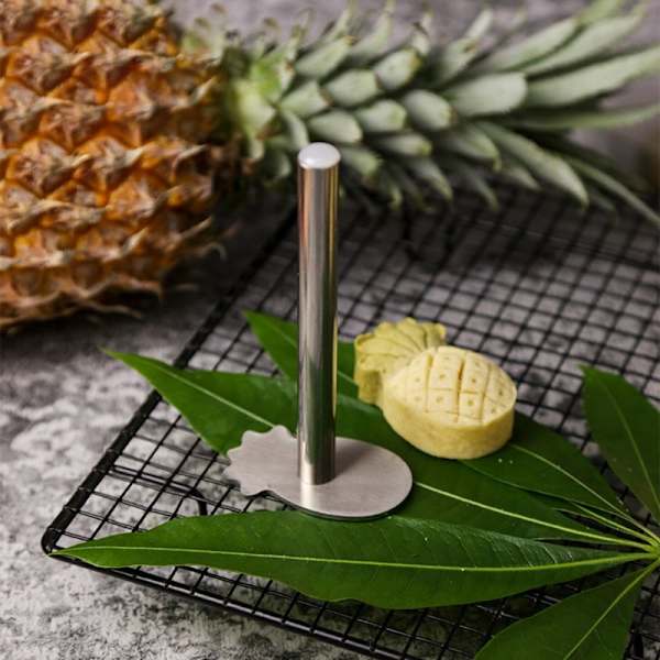10 Styck Ananas Form Paj Tårta Kaka Form Kex Cutter