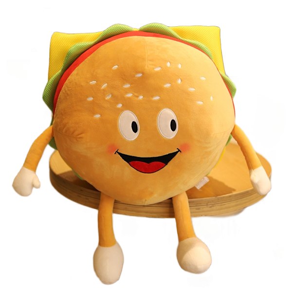 30 cm Tecknad Toast Hamburger Pizza Pop Corn Chips Drumstick