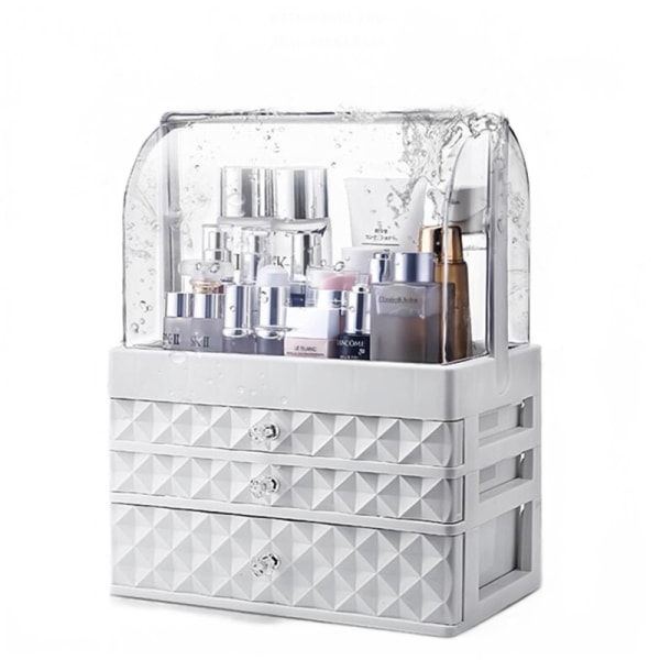 Vattentät kosmetisk case Transparent smink smyckeskrin