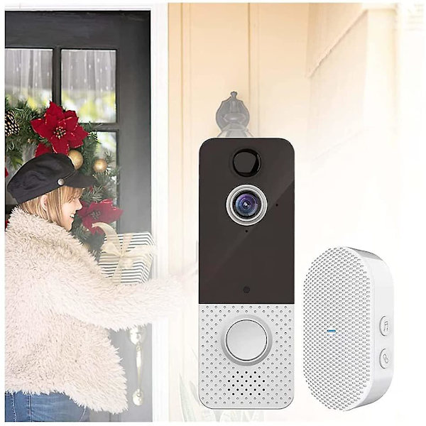 Dörrklocka kamera, WiFi kamera ring detektering video dörrklocka