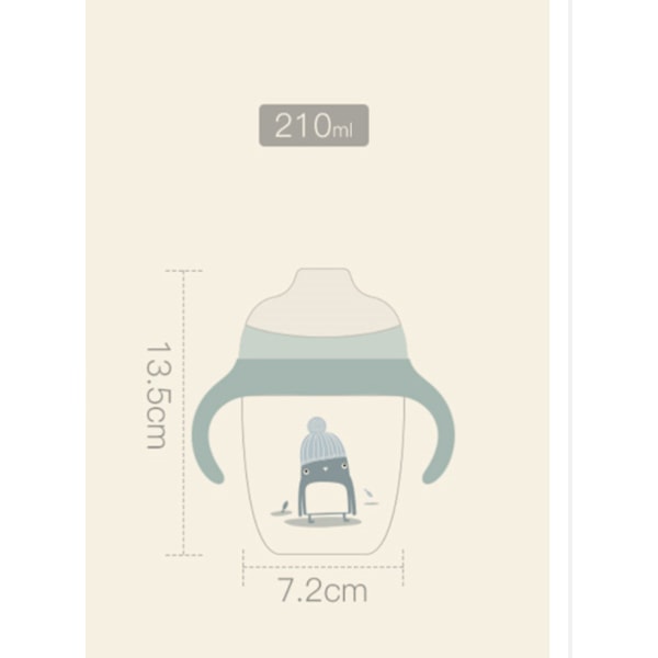 210ml Baby Sippy Cup Toddler för småbarn dricksvatten