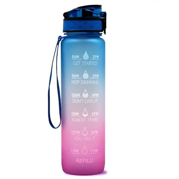 Gradient Frosted Travel Cup 1000ml Space Cup Large