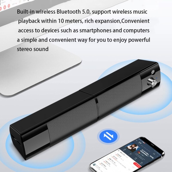 Datorhögtalare Löstagbar Bluetooth -högtalarbar Surround