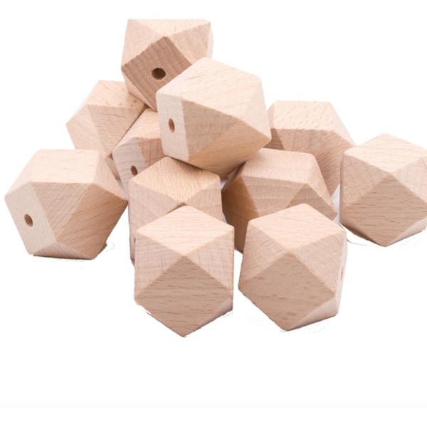 Träpärla Bandleksak För Baby DIY-leksak Rattle Binder