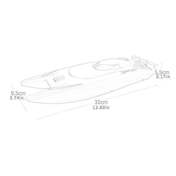 2,4g High Speed Remote Control Boat Uppgraderad version Kylning