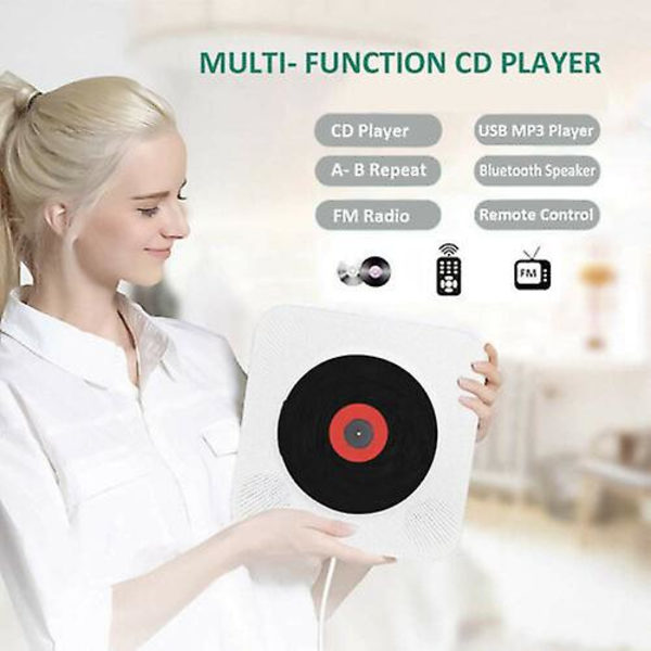 Väggmonterad CD-spelare Surround Sound Fm Radio Bluetooth USB