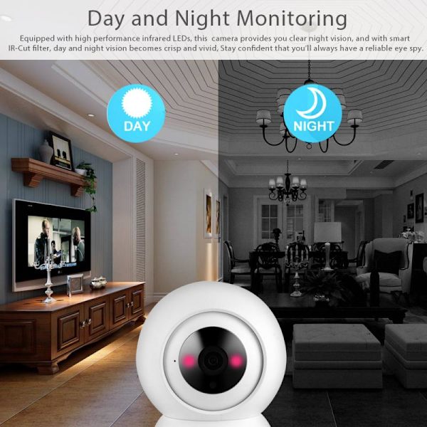 1080P IP-kamera Automatisk spårning Hemsäkerhet inomhus