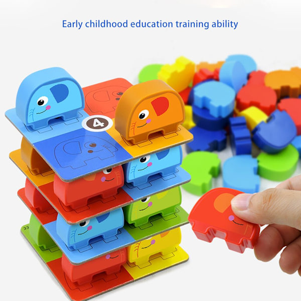 Stacking Blocks Balanseringsspel Sortering Toy Balancing Toy