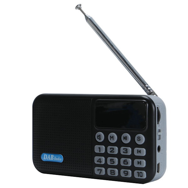 DAB / DAB+ Digital Radio Bärbar med FM-laddningsbar