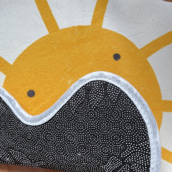Smiley Solros Golvmatta, imiterad kashmir badrum Yellow smiley face