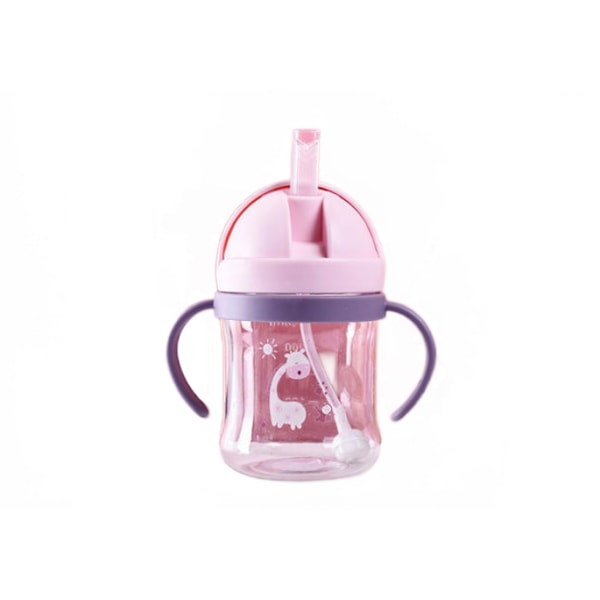 250Ml Baby Sippy Cup Med Skala Plast Vattenflaska Med