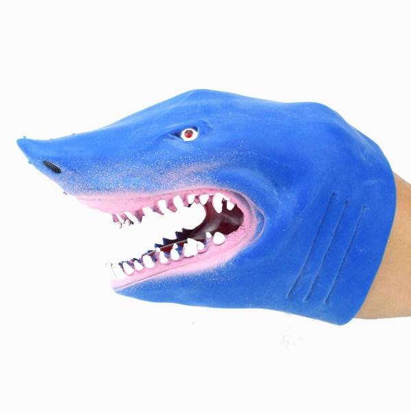 Animal Plast Shark Hand Puppet Handskar Leksaker Gift Animal